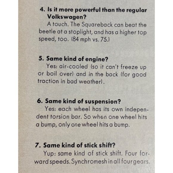 Vintage 1967 Volkswagen Squareback Sedan Advertisement Print Magazine 14 x 10" - Picture 3 of 12